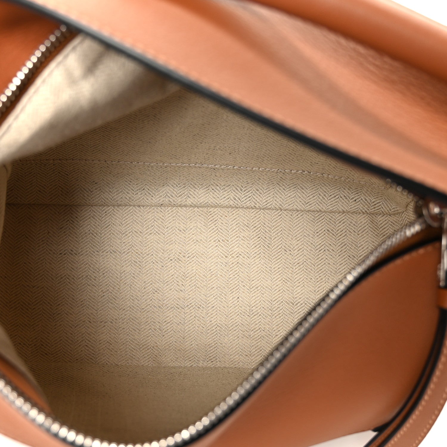 Calfskin Small Puzzle Edge Bag Tan