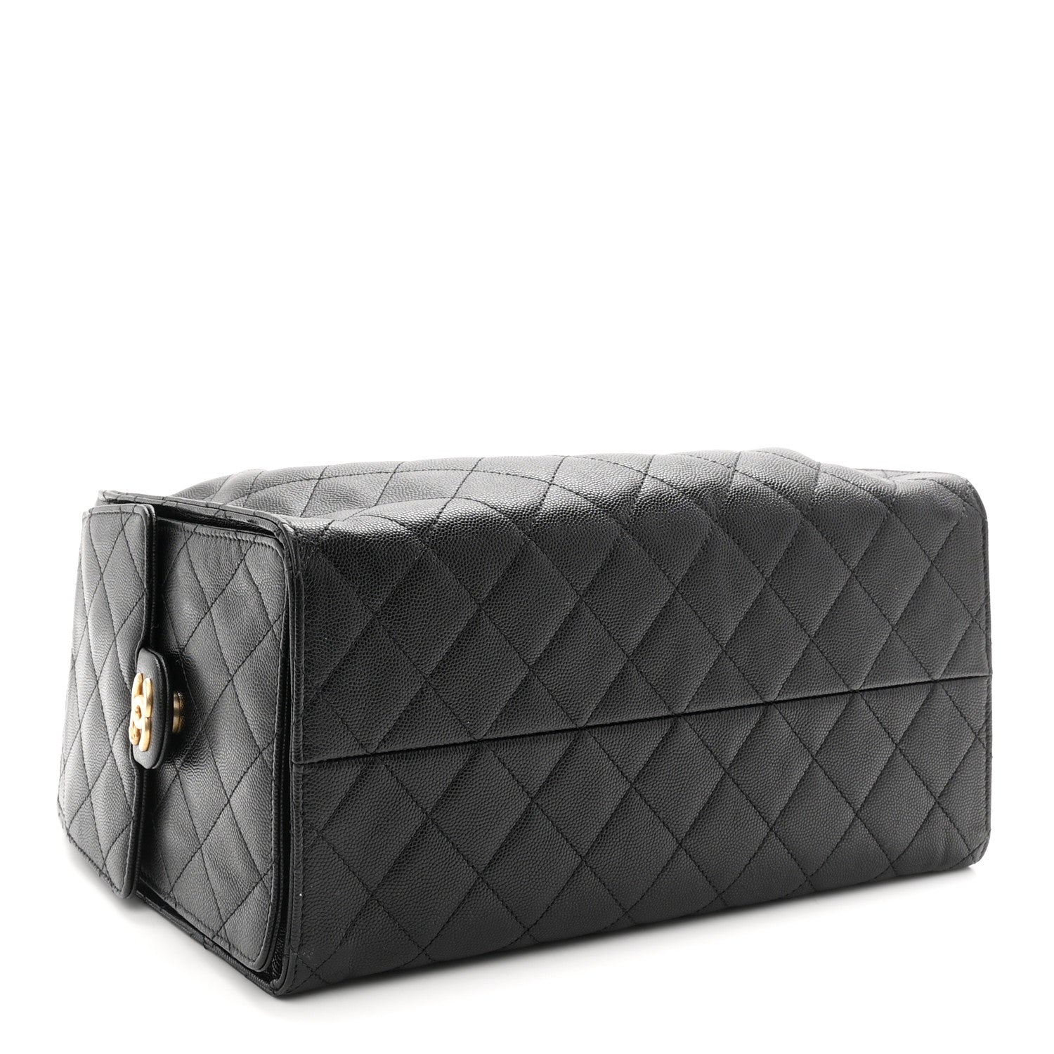 Caviar Quilted Medium CHNL 25 Handbag Black