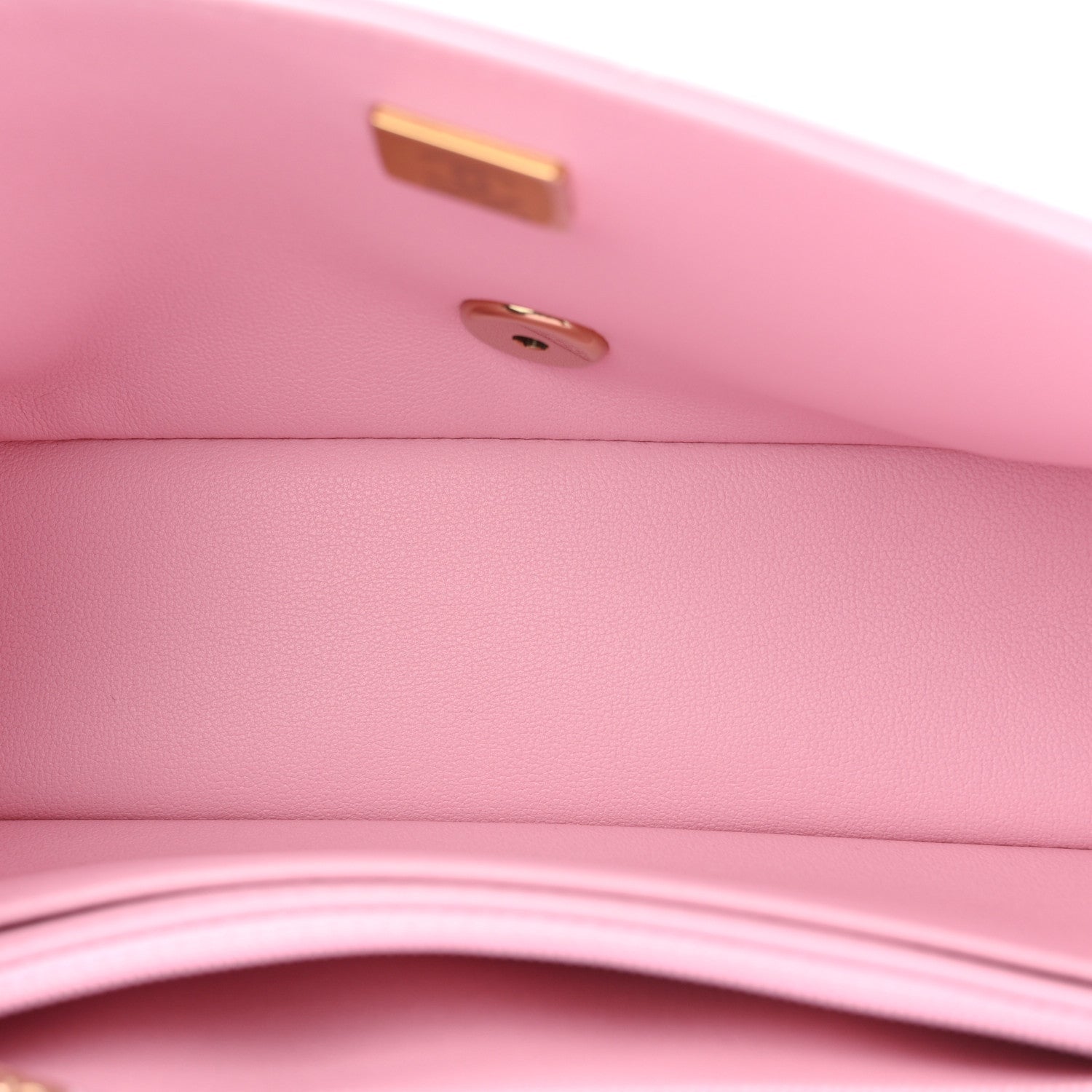Lambskin Quilted Mini Rectangular Flap Pink