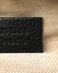 Pebbled Calfskin Small Soho Disco Bag Black