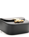 Shiny Calfskin Mini Claude Belt Bag 75 30 Black