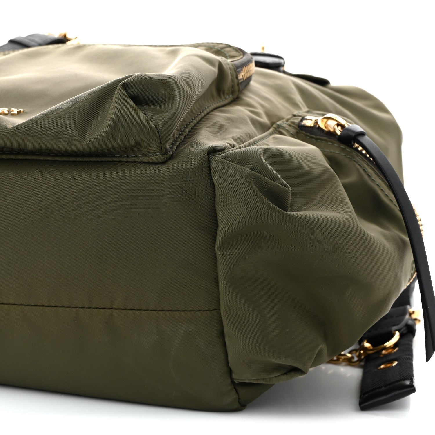 Nylon Large Rucksack Backpack  Canvas Green