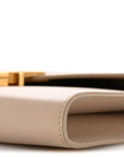 Grain De Poudre Monogram Cassandra Chain Wallet  Dark Beige