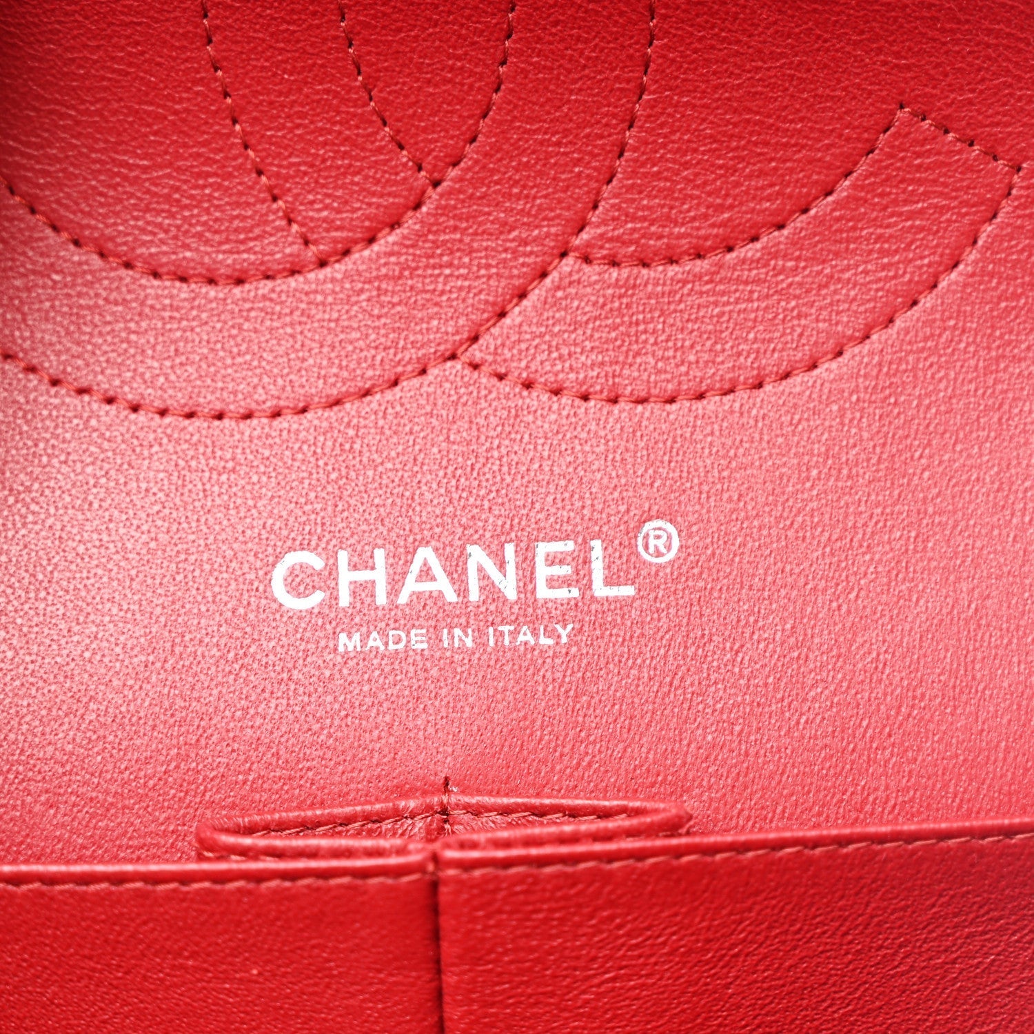 Caviar Quilted Jumbo Double Flap Red