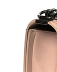 Lambskin Quilted Medium Boy Flap Light Pink