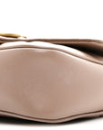 Calfskin Matelasse Super Mini GG Marmont Shoulder Bag Porcelain Rose