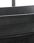 Drummed Calfskin Mini Luggage Black