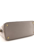 Saffiano Lux Large Galleria Double Zip Tote Argilla