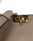 Vitello Tahiti Burro Medium Peekaboo Iconic Essentially Satchel Tortora Black