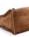 Waxed Suede Calfskin Classic Hardware Medium Le City Camel