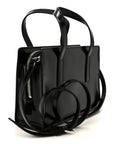 Spazzolato Mini Re-Edition 1995 Double Handle Handbag Black