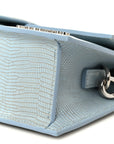 Calfskin Lizard Embossed Le Grand Bambino Light Blue