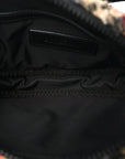 IP Check Fleece Kids Bum Bag Archive Beige Black
