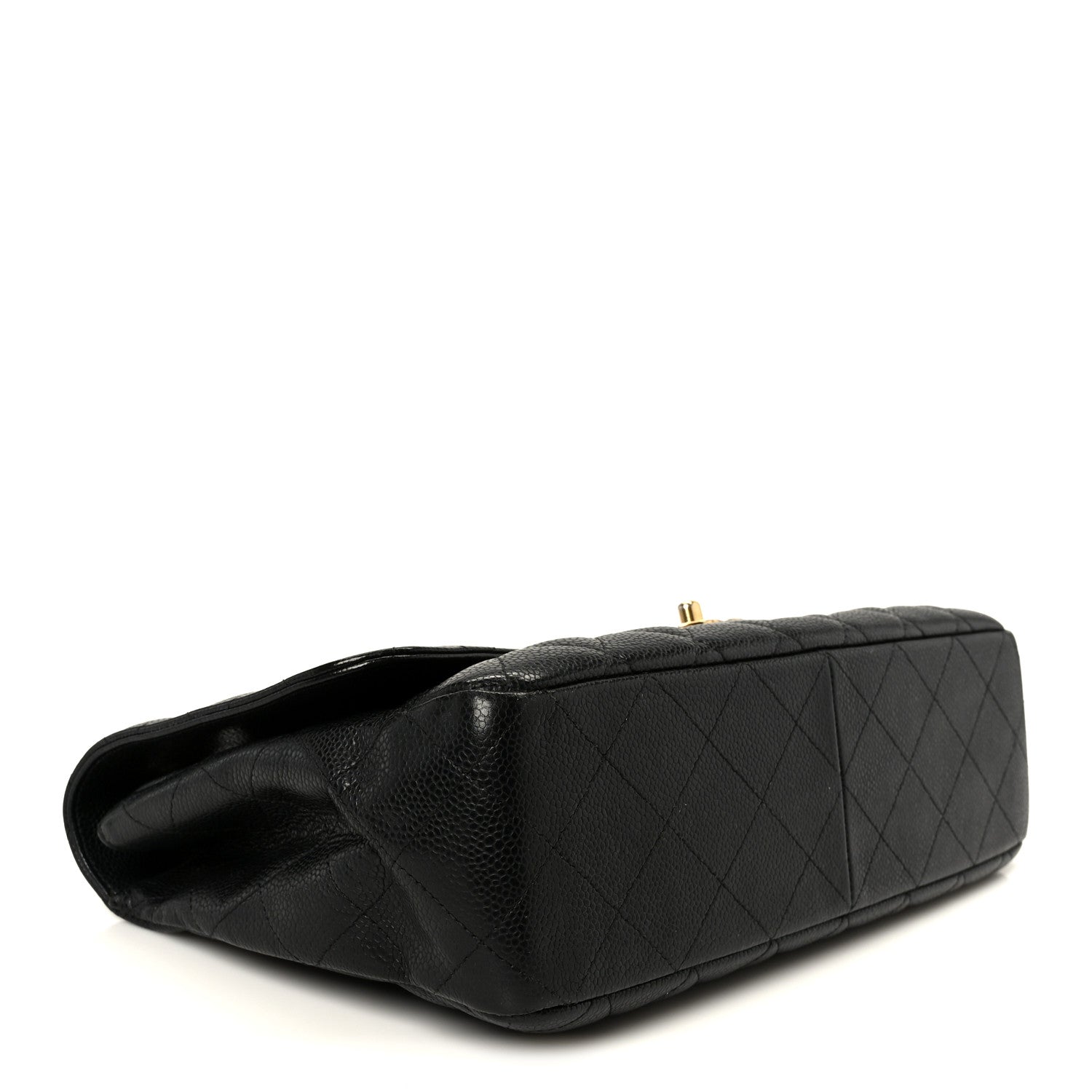 Caviar Quilted Jumbo Single Flap Black
