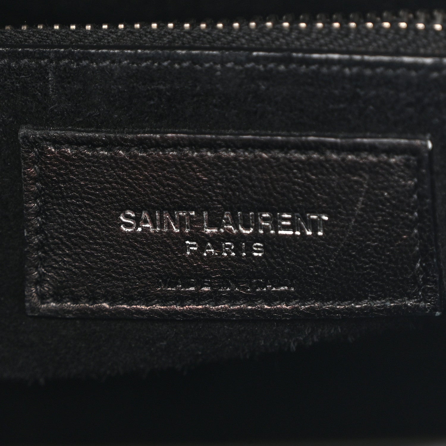 Calfskin Crocodile Embossed Small Sac de Jour Black