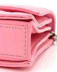 Crushed Calfskin Quilted XS Crush Chain Bag Sweet Pink