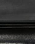 Lambskin Quilted Mini Rectangular Flap Black