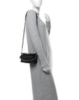 Crumpled Lambskin Quilted Small CC Links Shoulder Bag Black