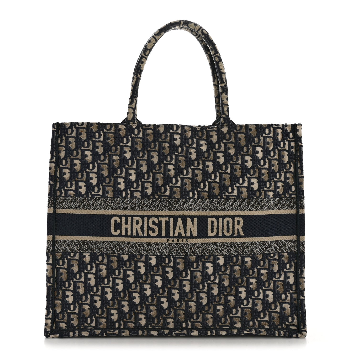 Oblique Large Book Tote Blue Multicolor