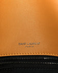 Suede Monogram Medium Niki Chain Satchel Cheddar