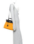 Vache Hunter Toile Herbag Zip 31 PM Jaune D'Or Bleu Izmir