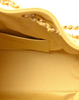 Suede Quilted Mini CHNL 25 Handbag Yellow