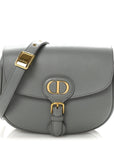 Box Calfskin Medium Bobby Flap Gray