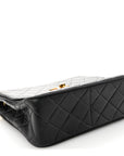 Lambskin Quilted Medium Single Flap Black