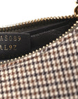 Wool Nappa Micro Houndstooth Nano FNDIgraphy Hobo Charm Beige Moro