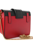 Saffiano City Calf Cahier Belt Bag Fuoco Black