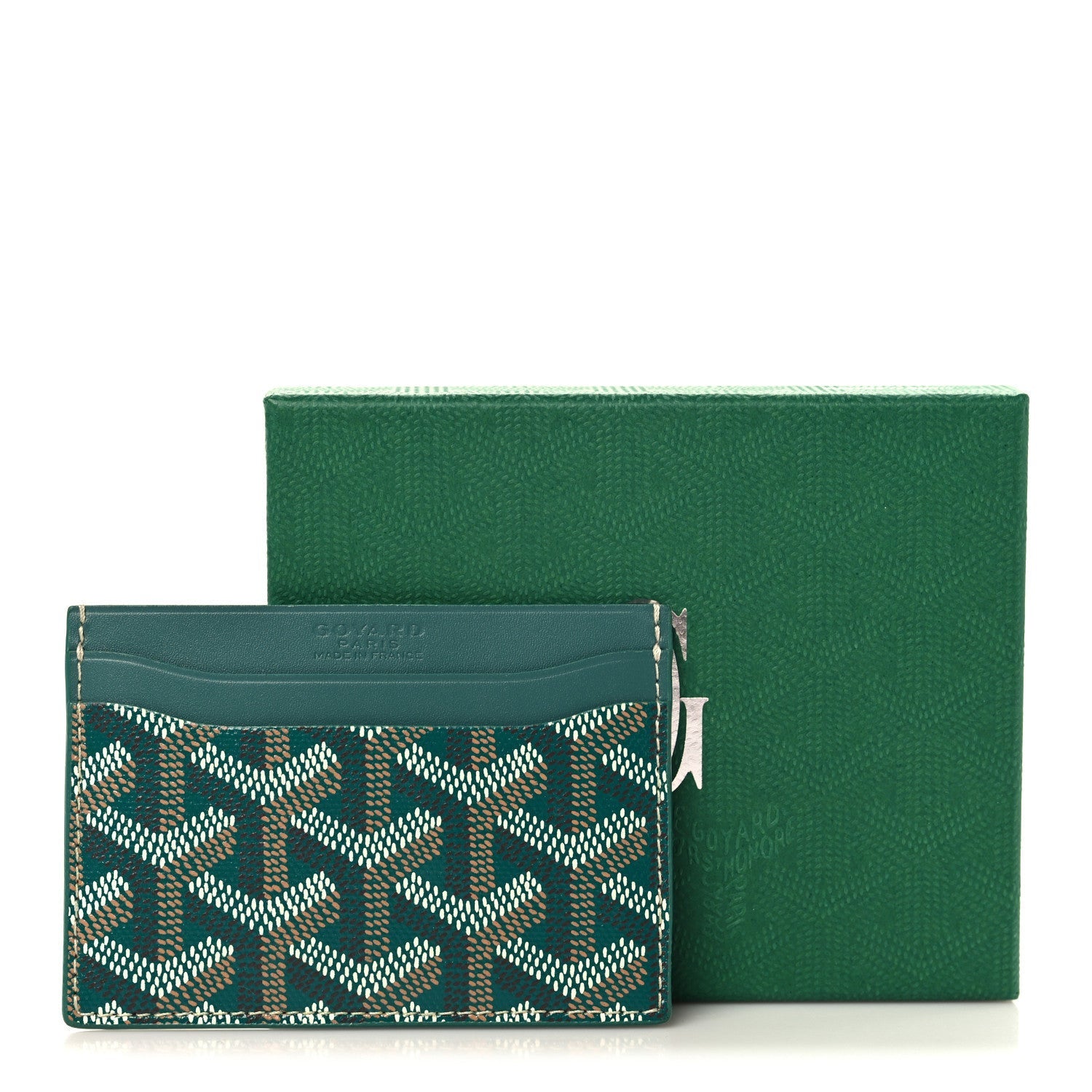 Goyardine Saint Sulpice Card Holder Green