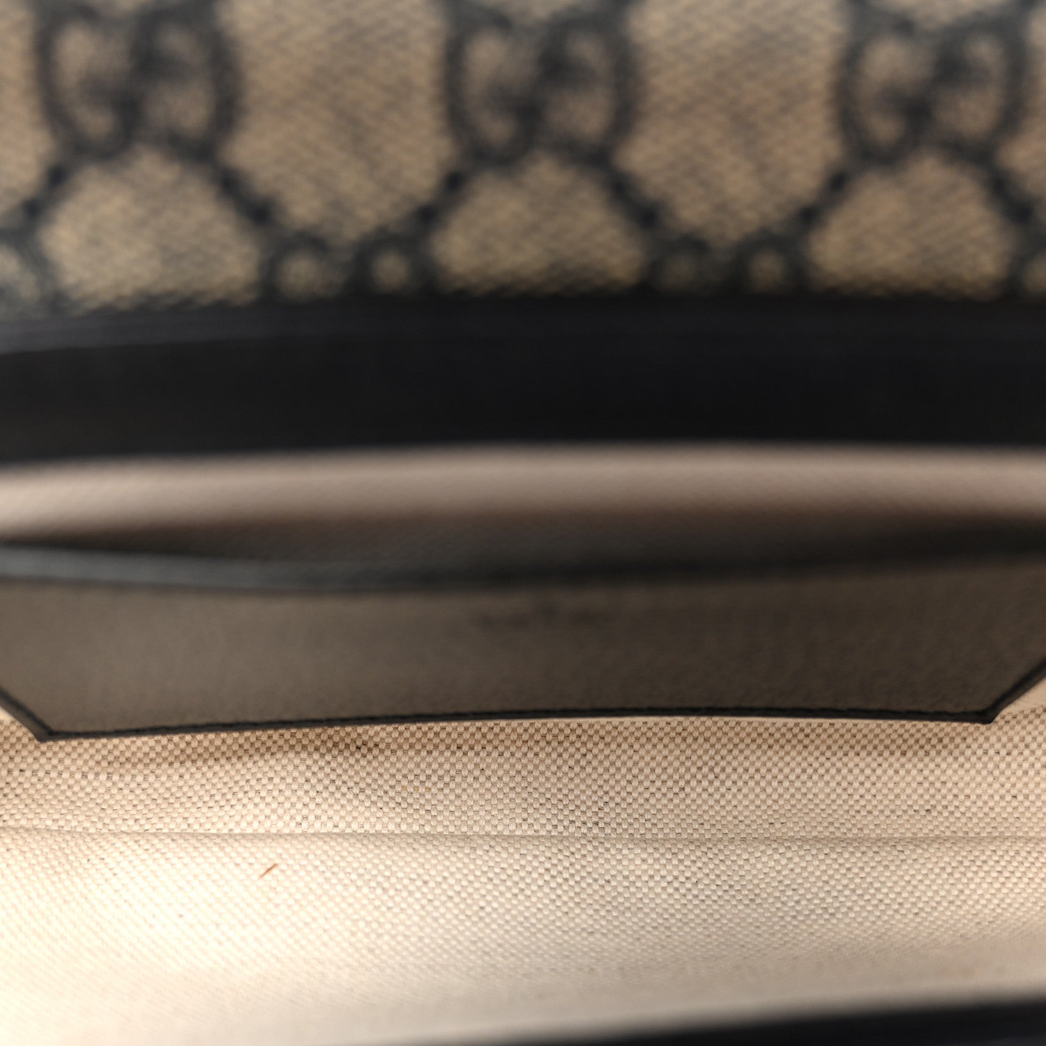 GG Supreme Monogram Textured Dollar Calfskin Web Mini Ophidia Envelope Shoulder Bag Beige Blue