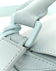 Grained Calfskin Small Puzzle Bag Aquamarine