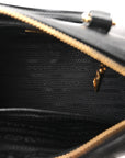 Saffiano Lux Mini Boston Crossbody Bag Black