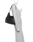Pebbled Calfskin Hobo Black