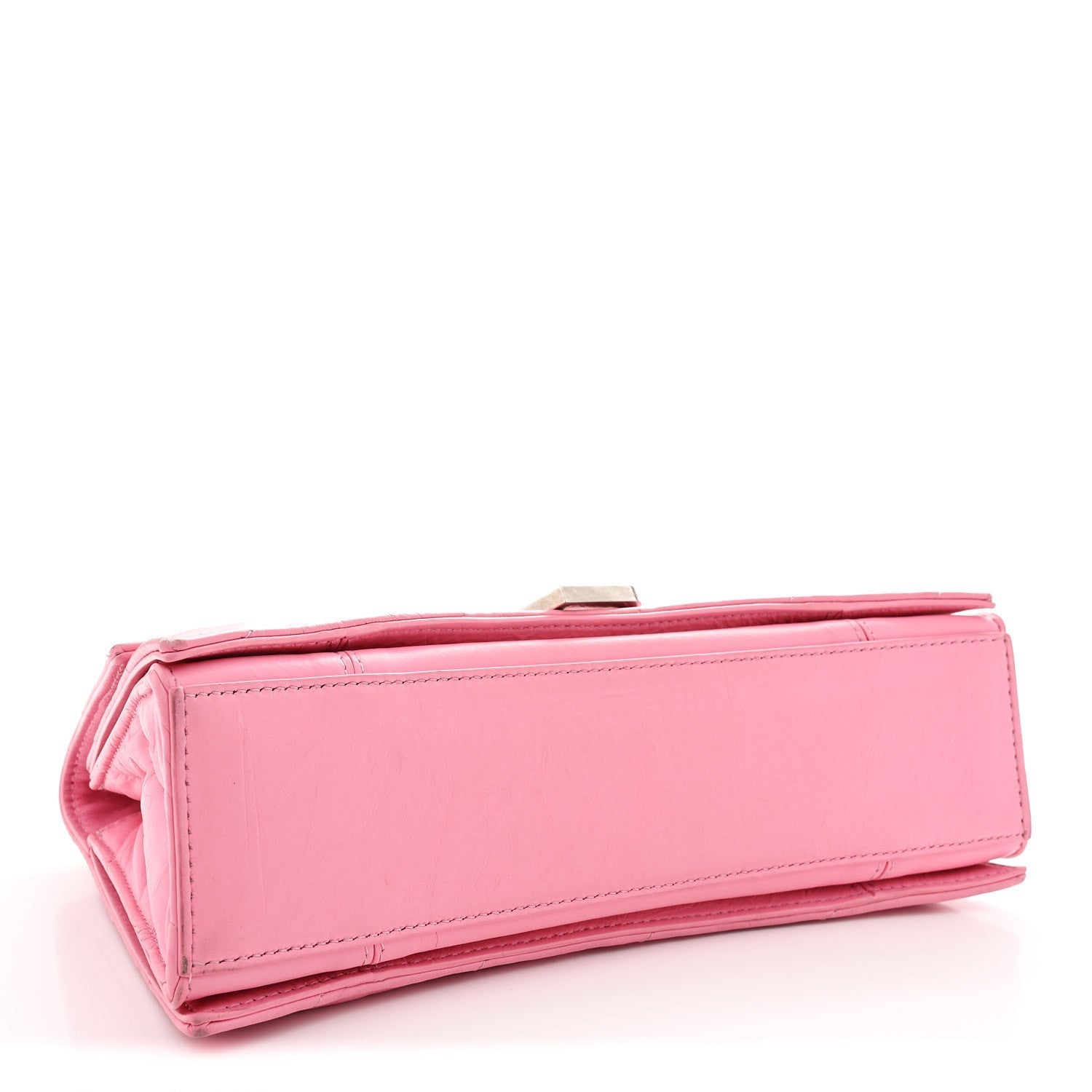 Crushed Calfskin Quilted Small Crush Chain Bag Sweet Pink