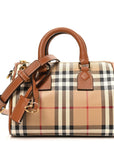 Vintage Check Mini Bowling Bag Briar Brown