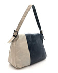 Vitello Bi-Color Mama Baguette Blue Beige