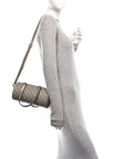 GG Shadow Monogram Ophidia Top Handle Bowler Bag Taupe