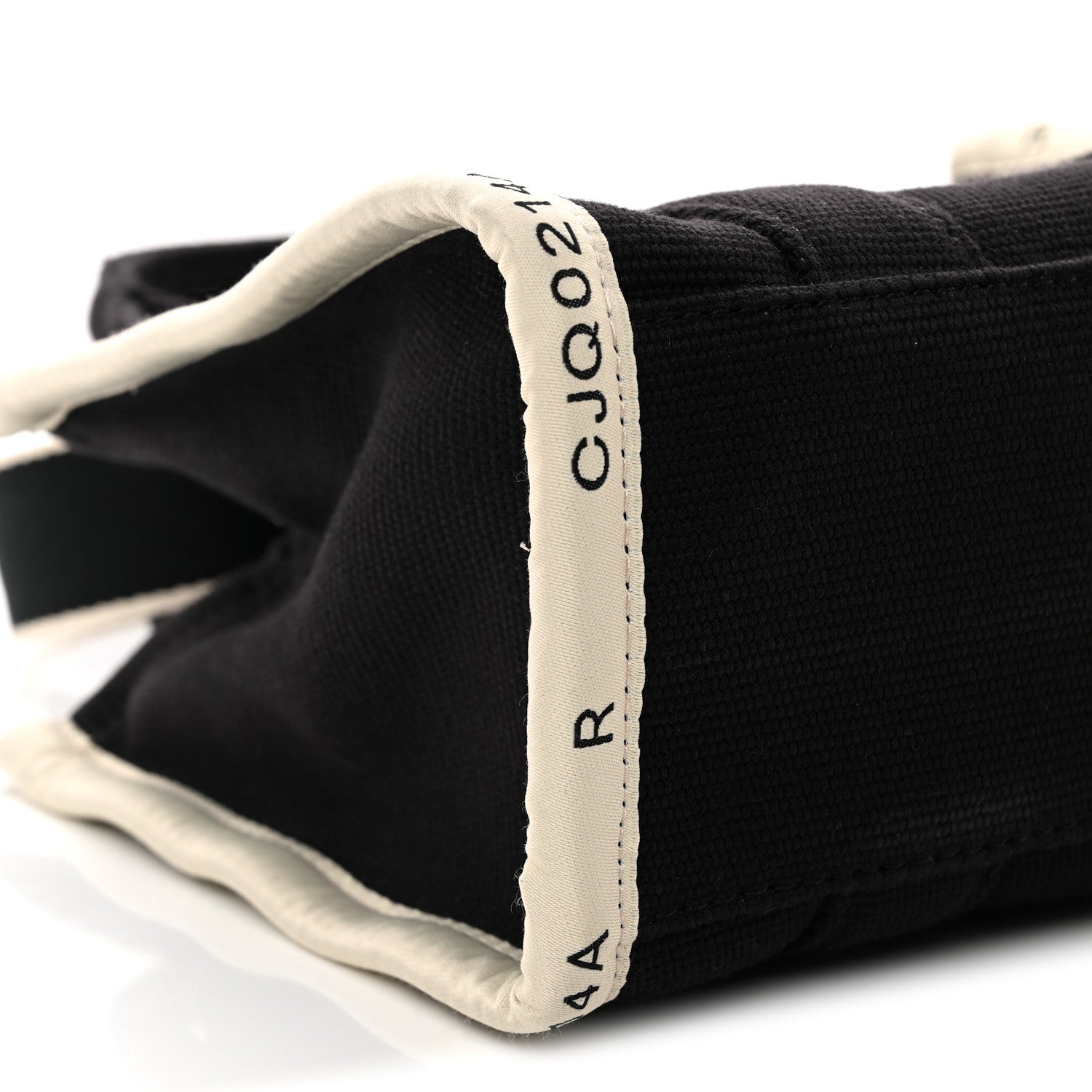 Cotton Canvas The Jacquard Tote Bag Black