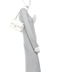 Caviar Quilted Small Double Flap White