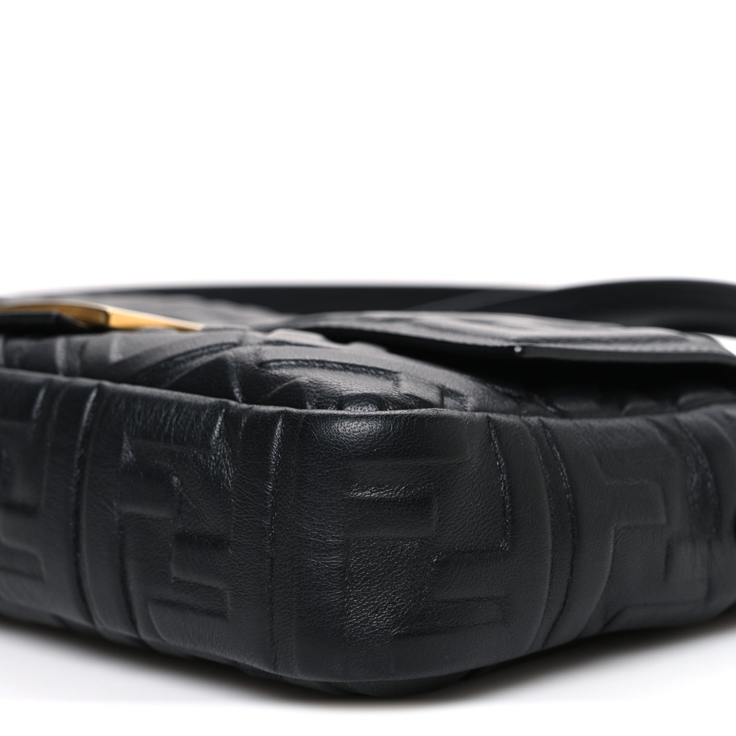 Nappa FF 1974 Embossed Baguette Black