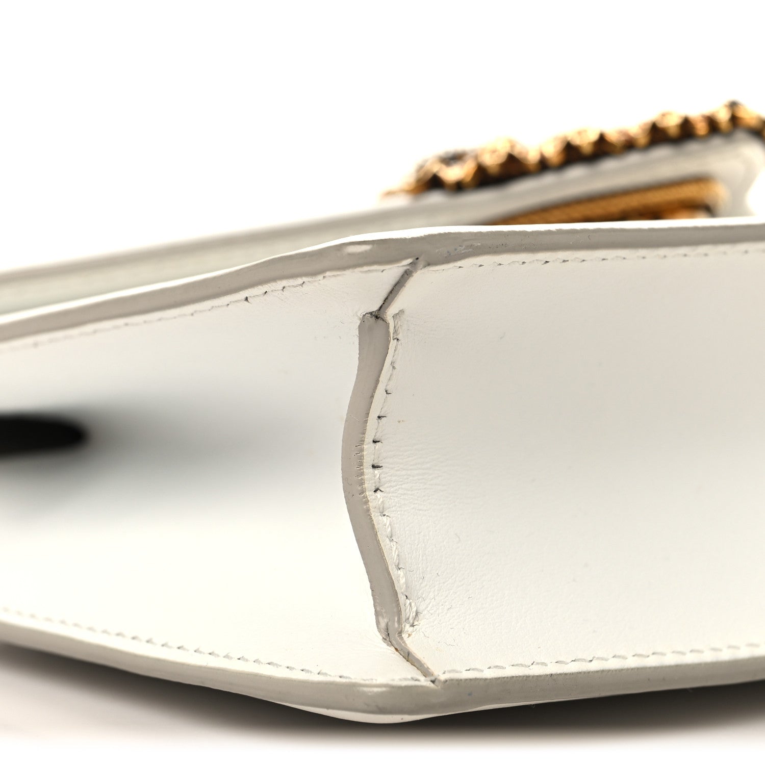 Smooth Calfskin Mini Devotion Envelope Bag White