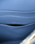 Denim BB Monogram Hourglass Chain Bag Blue