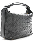 Calfskin Nappa Intrecciato Mini Wallace Black