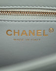 Lambskin Quilted Small Trendy CC Flap Dual Handle Bag Light Grey