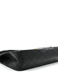Aged Calfskin Quilted 2.55 Reissue 227 Flap Black