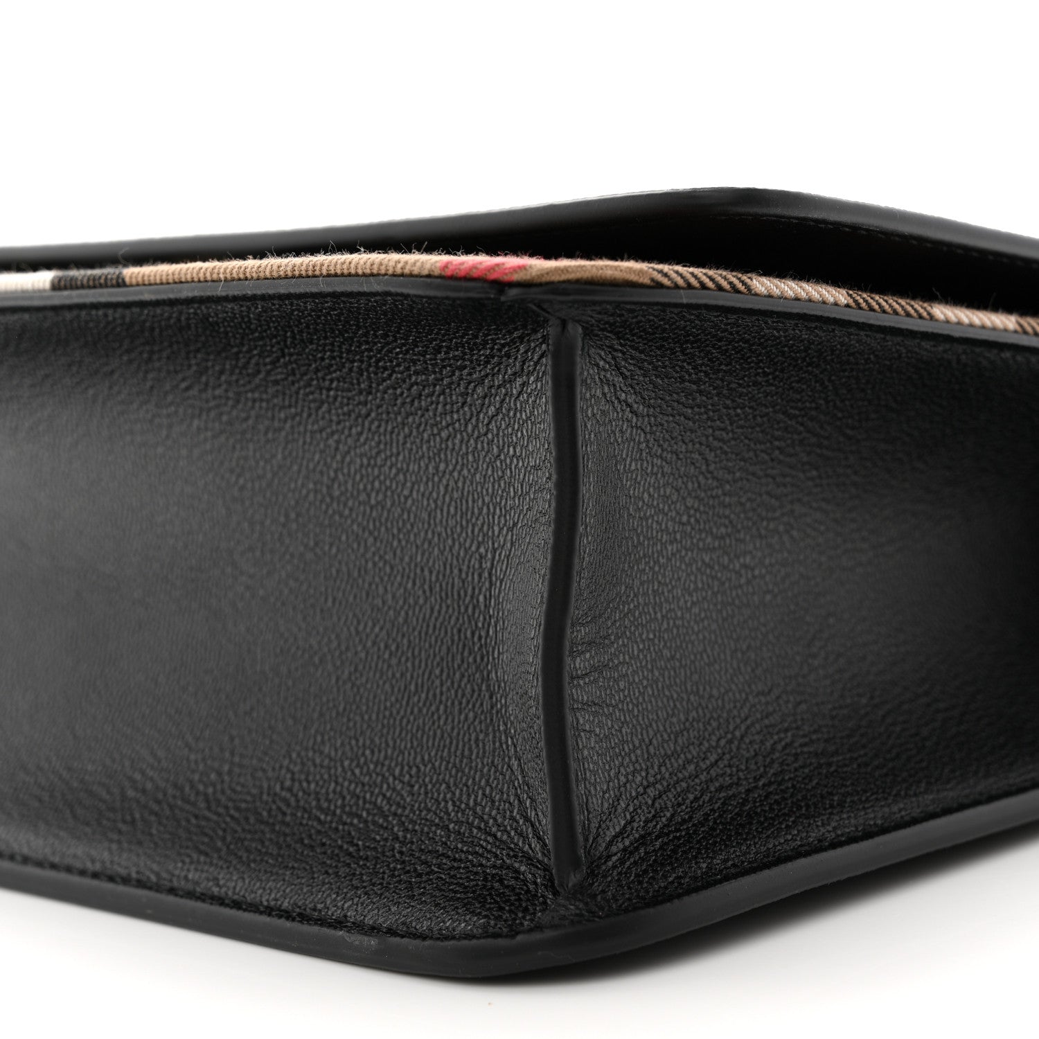 Derby Calfskin House Check Mackford Crossbody Bag Black