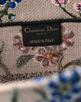Canvas Embroidered Petites Fleurs Medium Book Tote Rose Multicolor