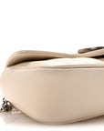 Calfskin Matelasse Aria Super Mini GG Marmont Shoulder Bag Mystic White